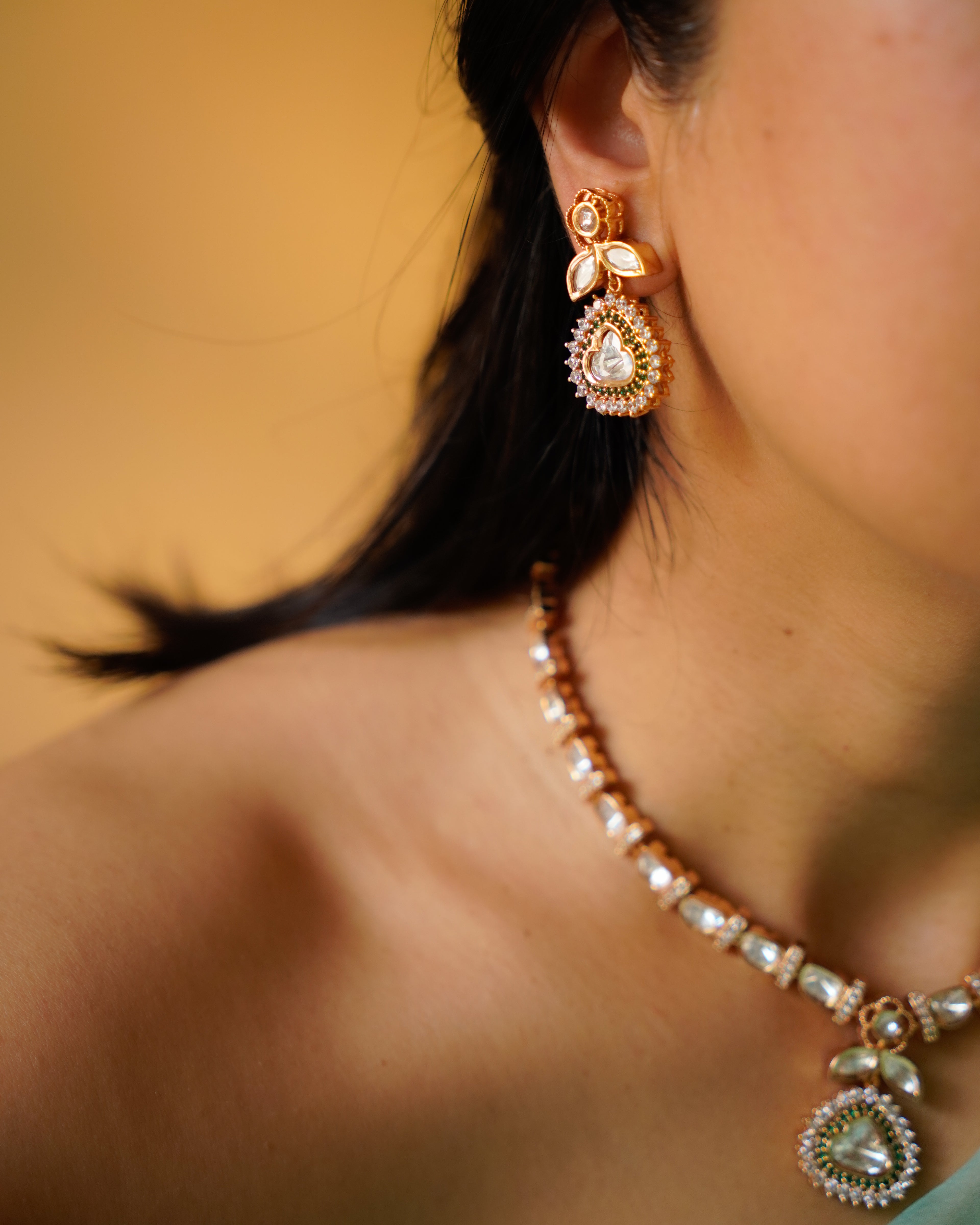 ROOP- Royal Charm Gold Plated Necklace Set