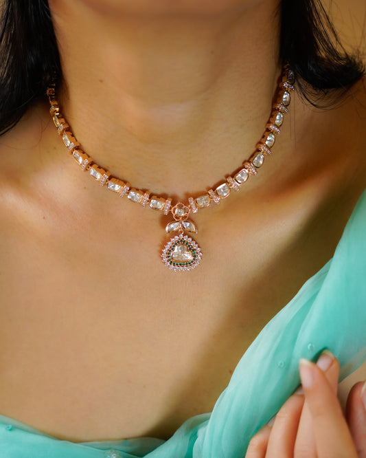 ZIKHIN- Royal Charm Gold-Plated  Necklace Set