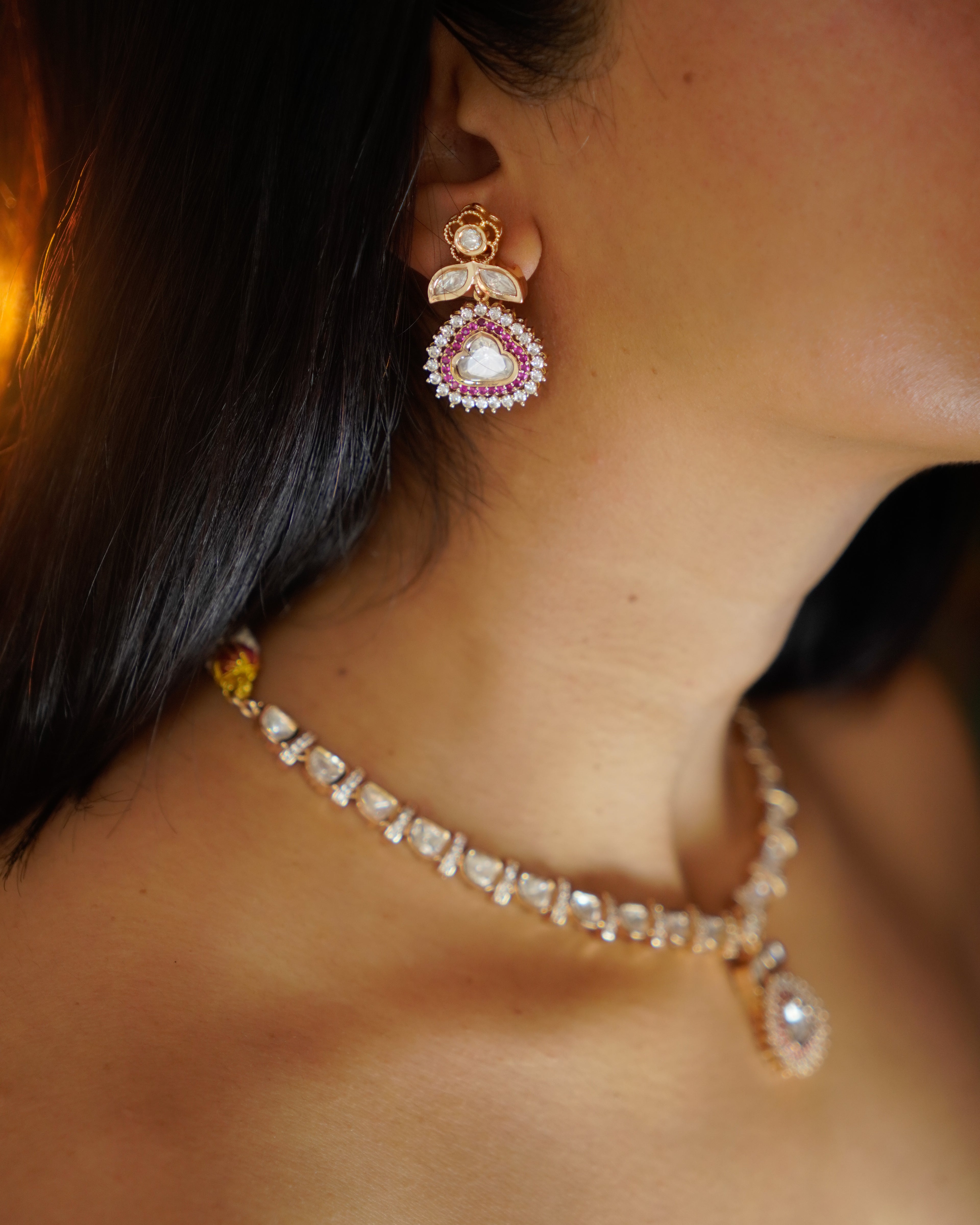 ROOP- Royal Charm Gold Plated Necklace Set