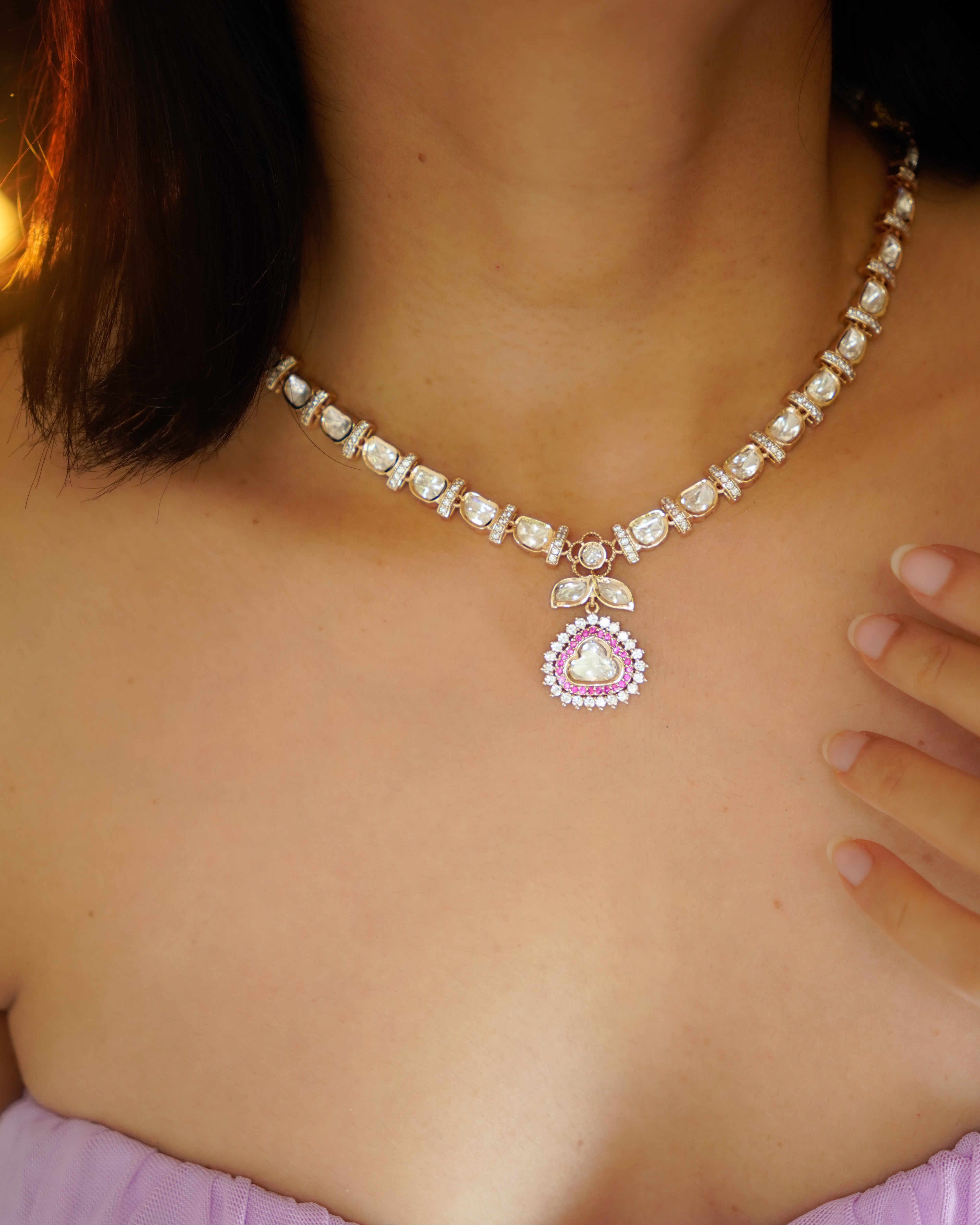 ROOP- Royal Charm Gold Plated Necklace Set
