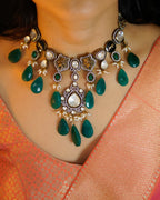 ZIKHIN- Royal Queen Kundan Necklace Set