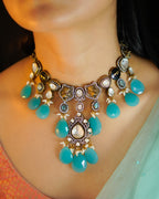 ZIKHIN- Royal Queen Kundan Necklace Set