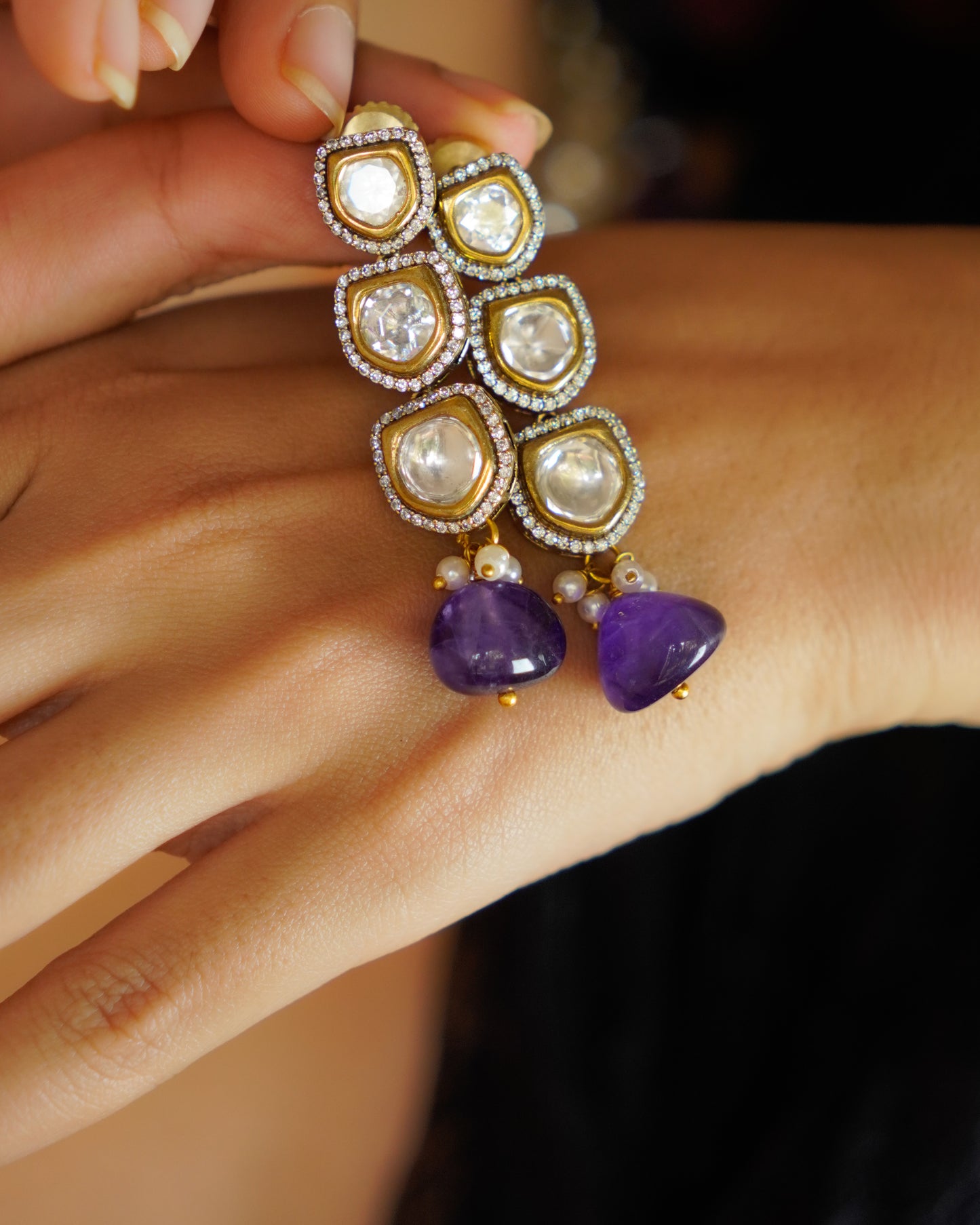 ZIKHIN- Exquisite Jewelry Set with Beads and Pearls