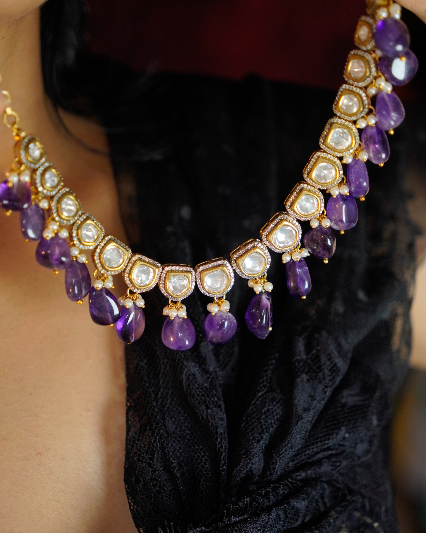 ZIKHIN- Exquisite Jewelry Set with Beads and Pearls