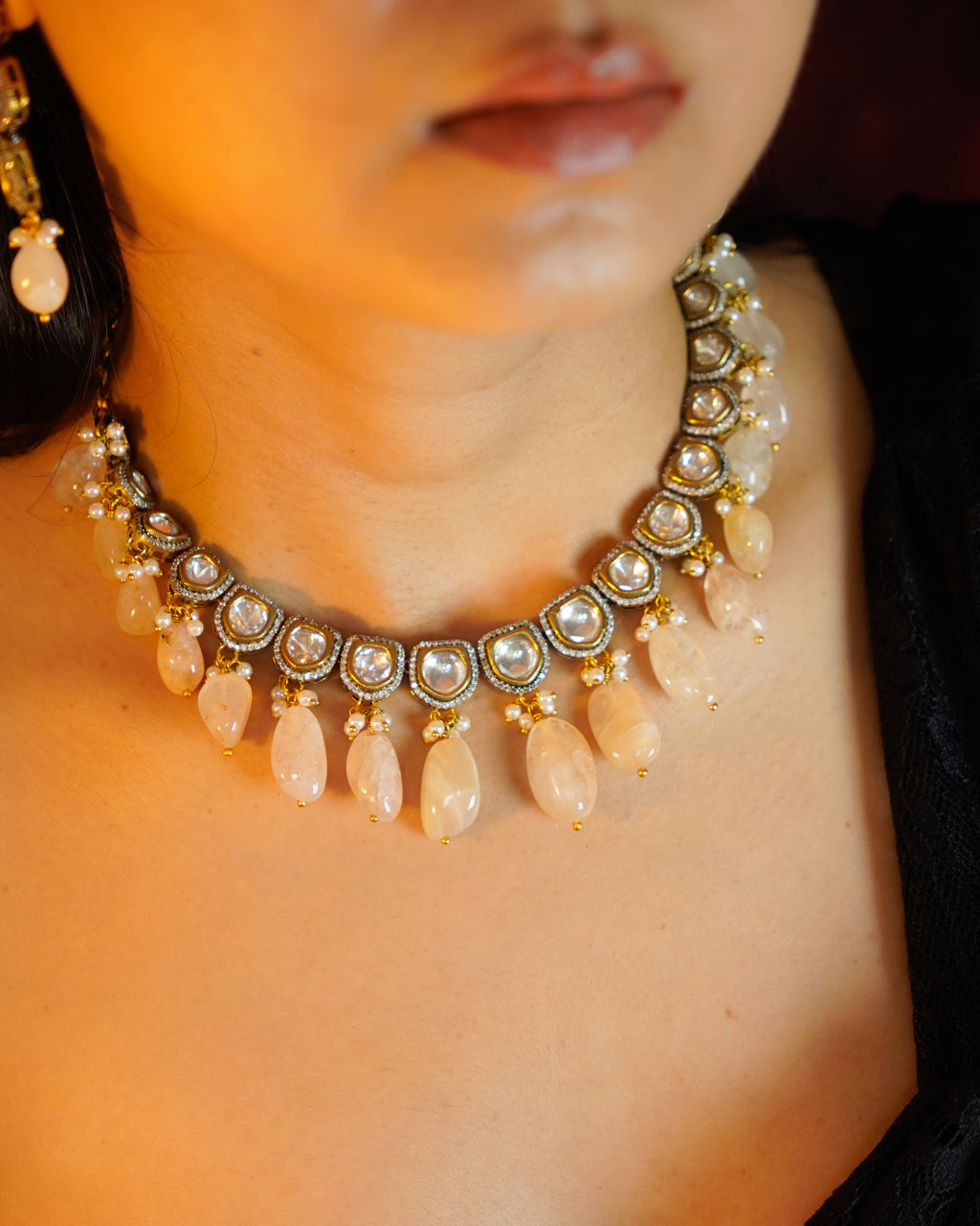 ZIKHIN- Exquisite Jewelry Set with Beads and Pearls