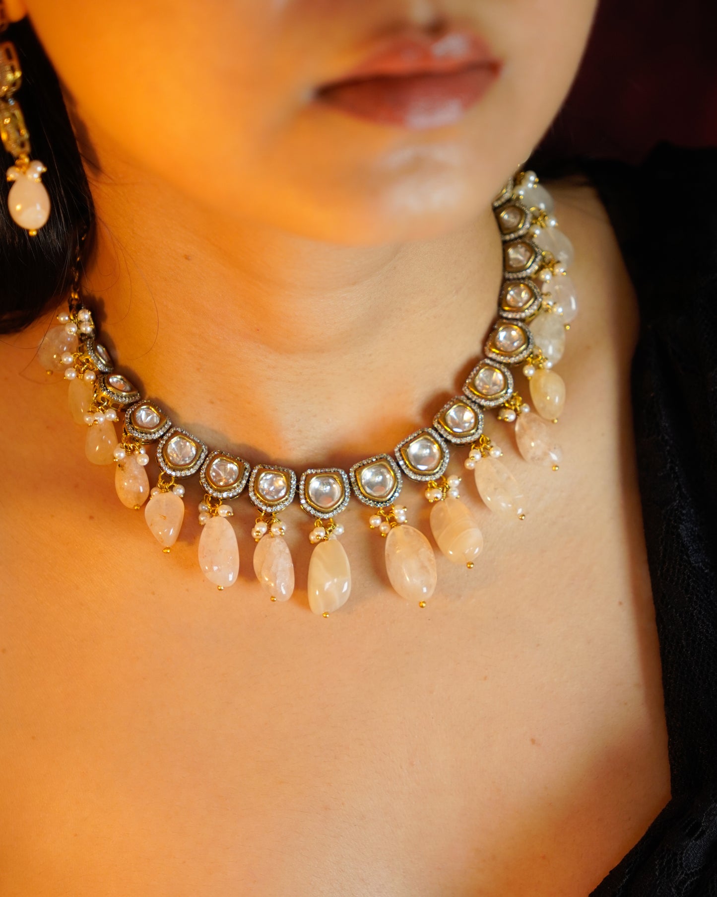 ZIKHIN- Exquisite Jewelry Set with Beads and Pearls