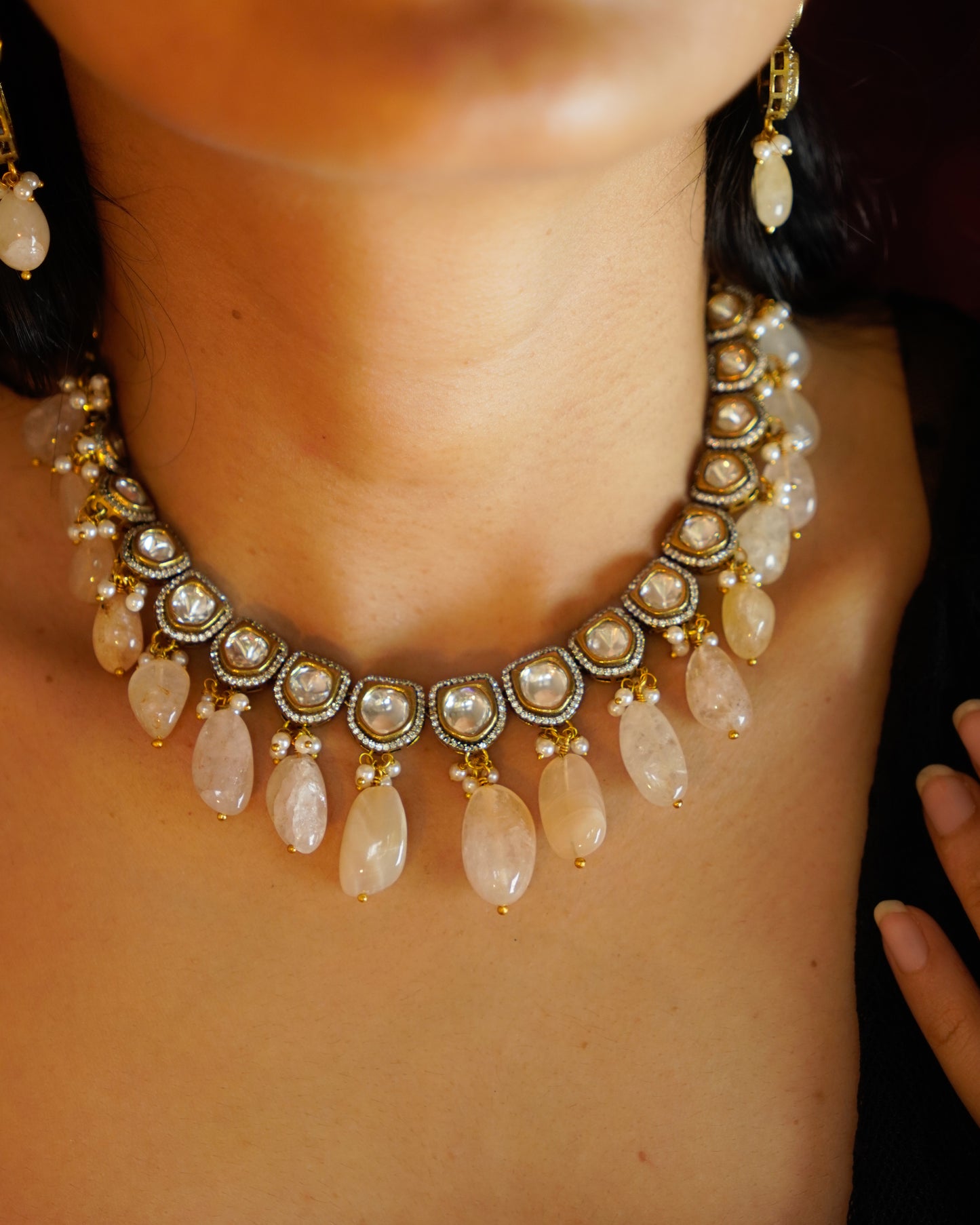 ZIKHIN- Exquisite Jewelry Set with Beads and Pearls