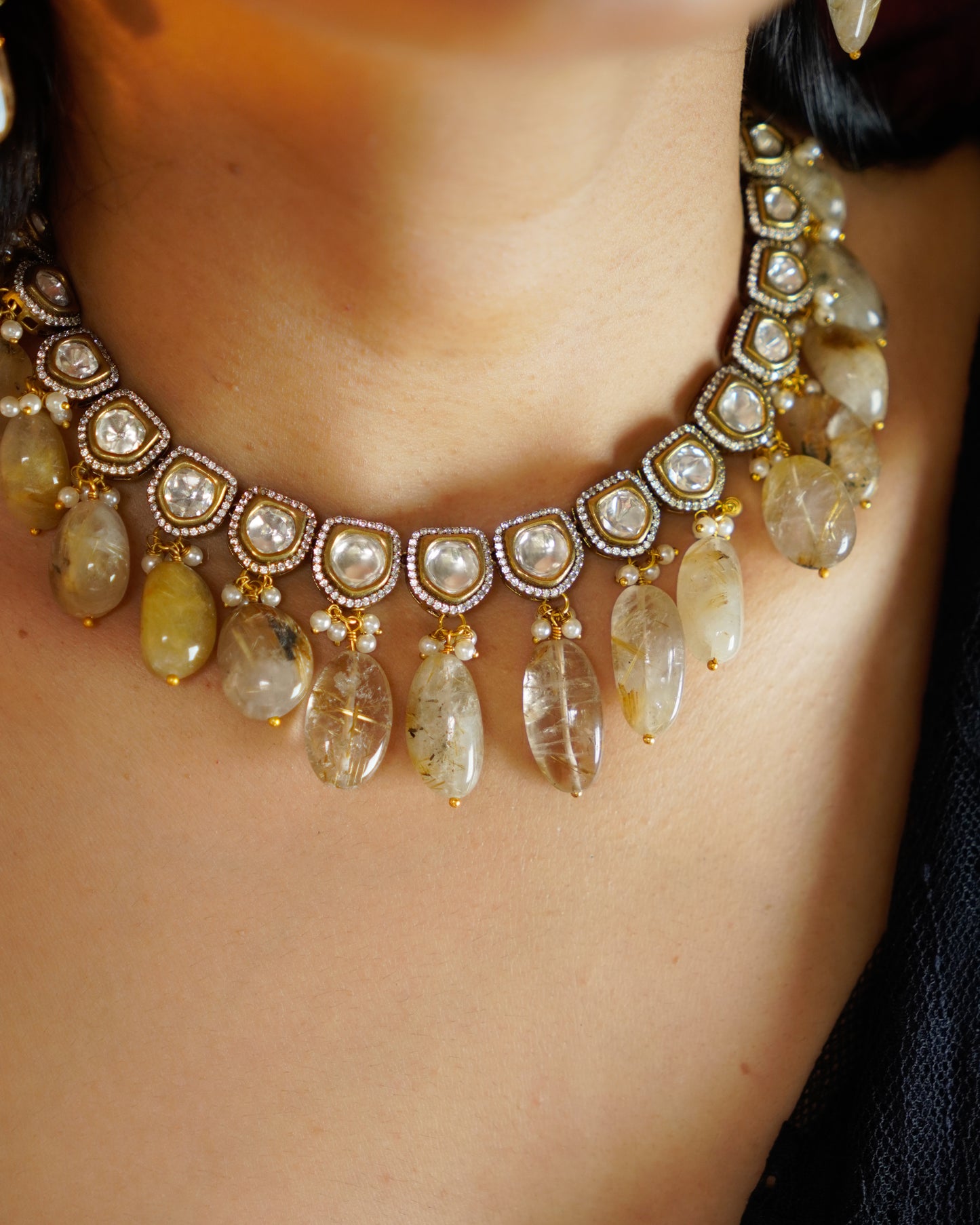 ZIKHIN- Exquisite Jewelry Set with Beads and Pearls