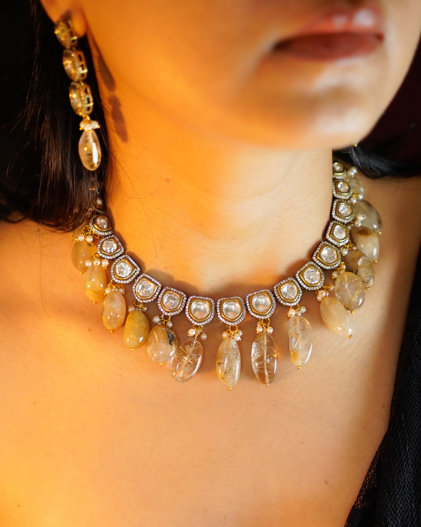 ZIKHIN- Exquisite Jewelry Set with Beads and Pearls