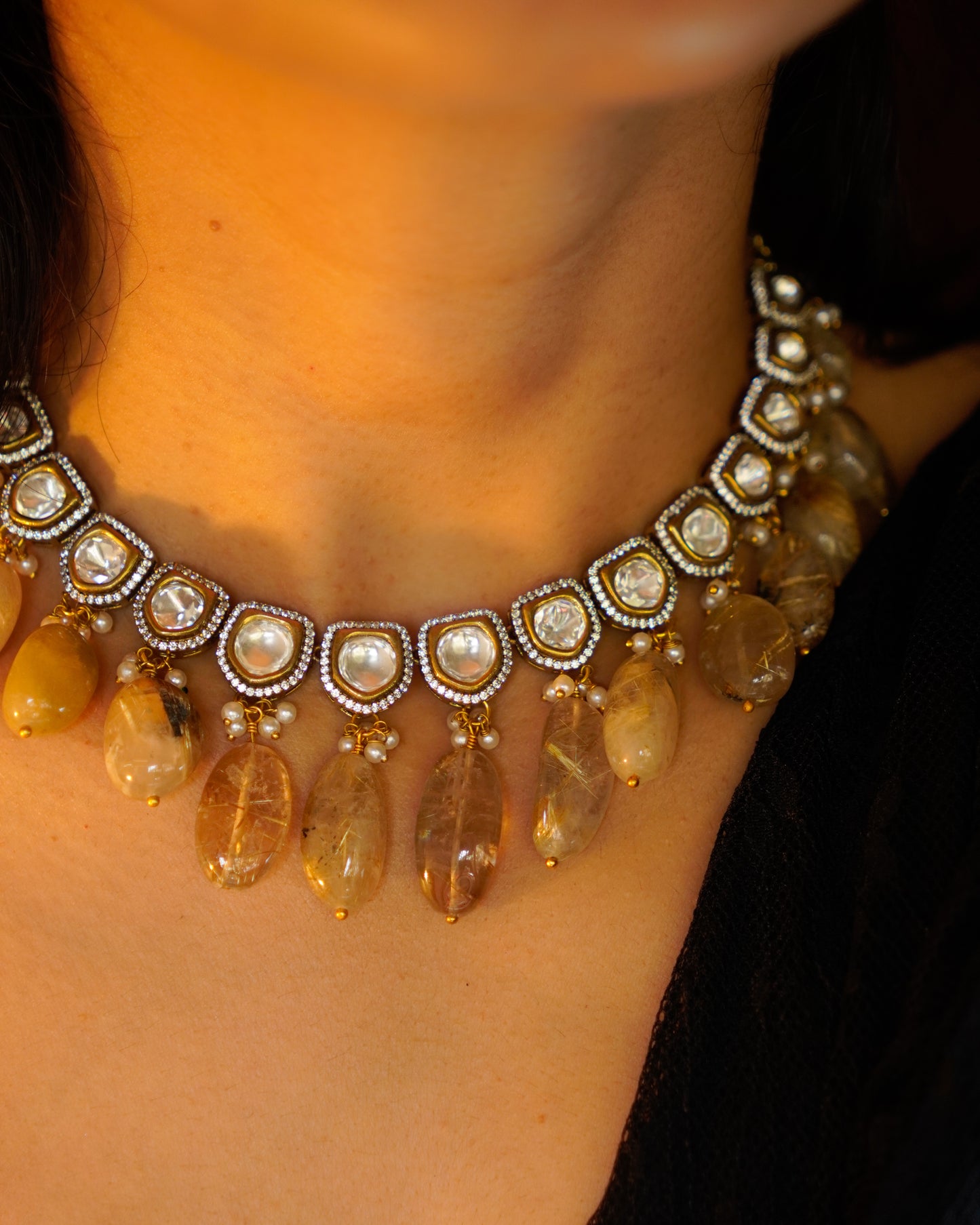 ZIKHIN- Exquisite Jewelry Set with Beads and Pearls