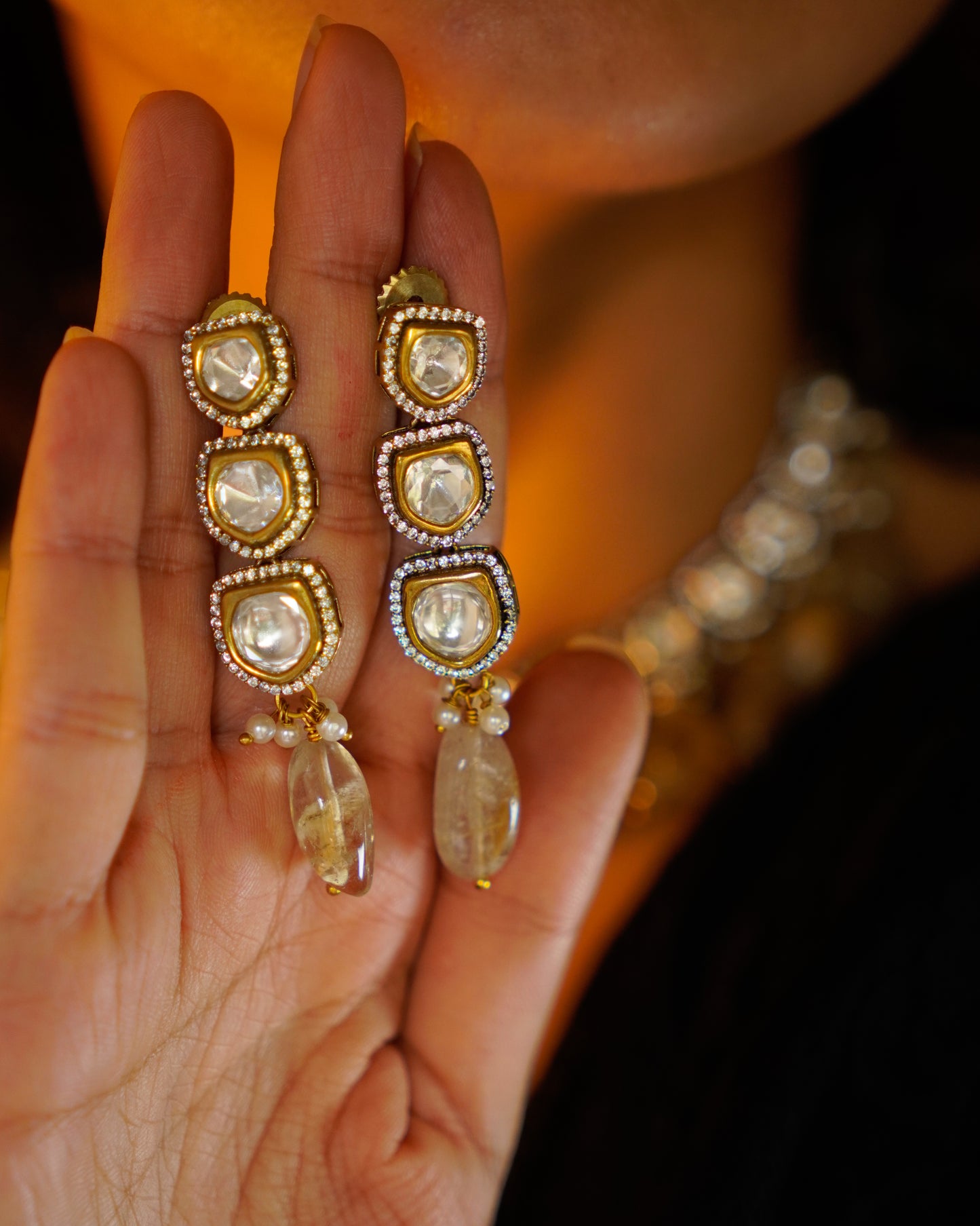 ZIKHIN- Exquisite Jewelry Set with Beads and Pearls