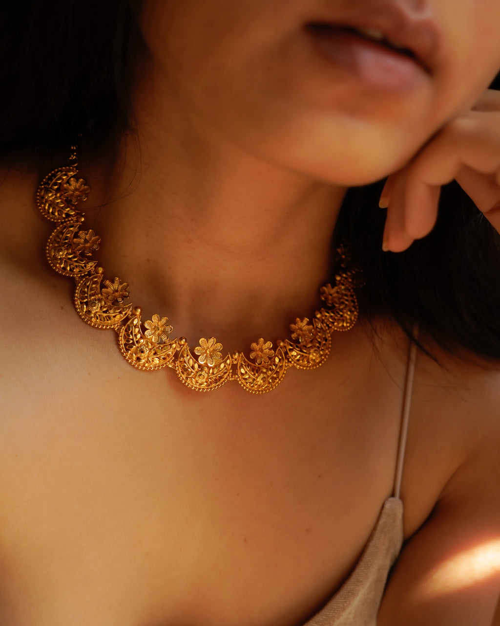ORO- Gold Necklace set