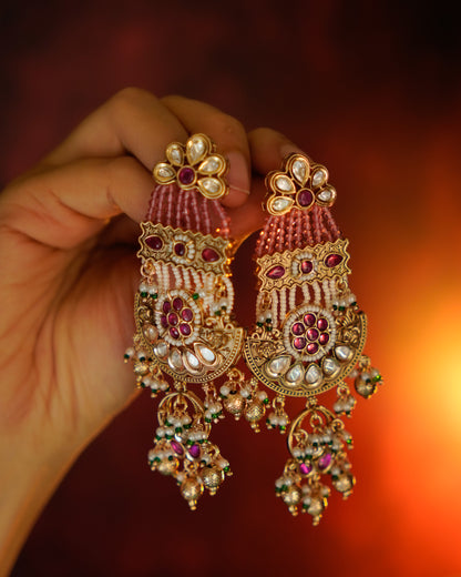 ROOP- Mughal Garden Jharoka Earrings