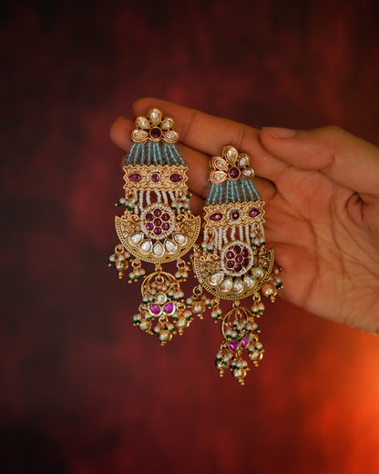 ROOP- Mughal Garden Jharoka Earrings