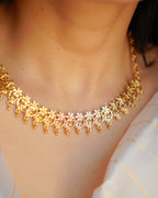 ORO-Gold Necklace with Earrings