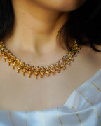 ORO-Gold Necklace with Earrings