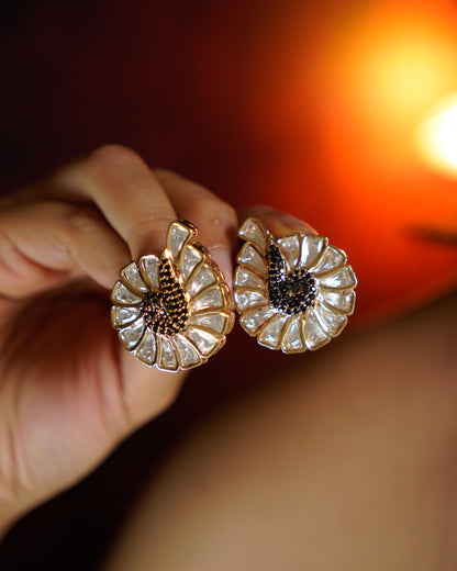 ROOP- Peacock Drama Kundan Studs