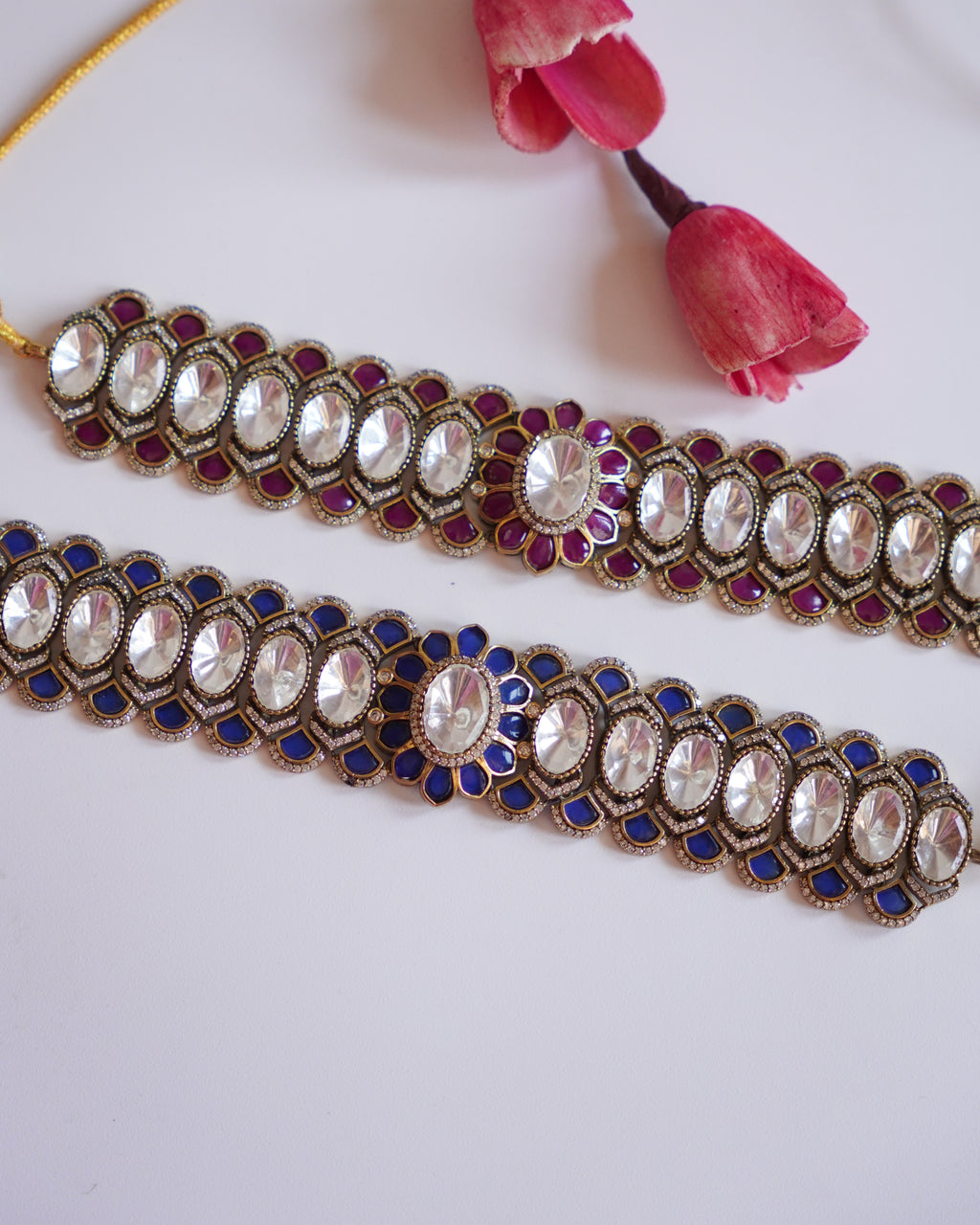 ZIKHIN- Maharani Splendor Elegant Choker Set