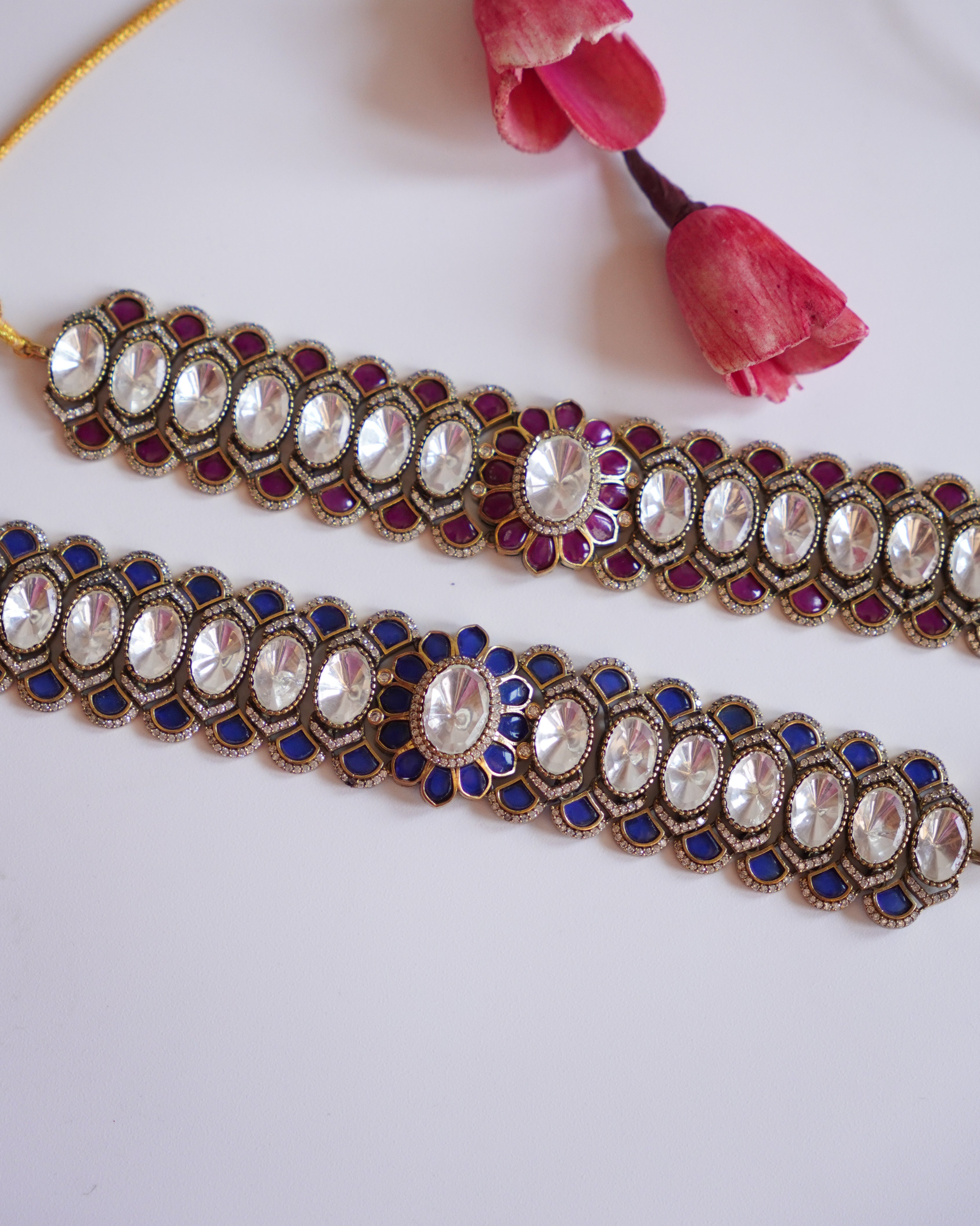 ZIKHIN- Maharani Splendor Elegant Choker Set