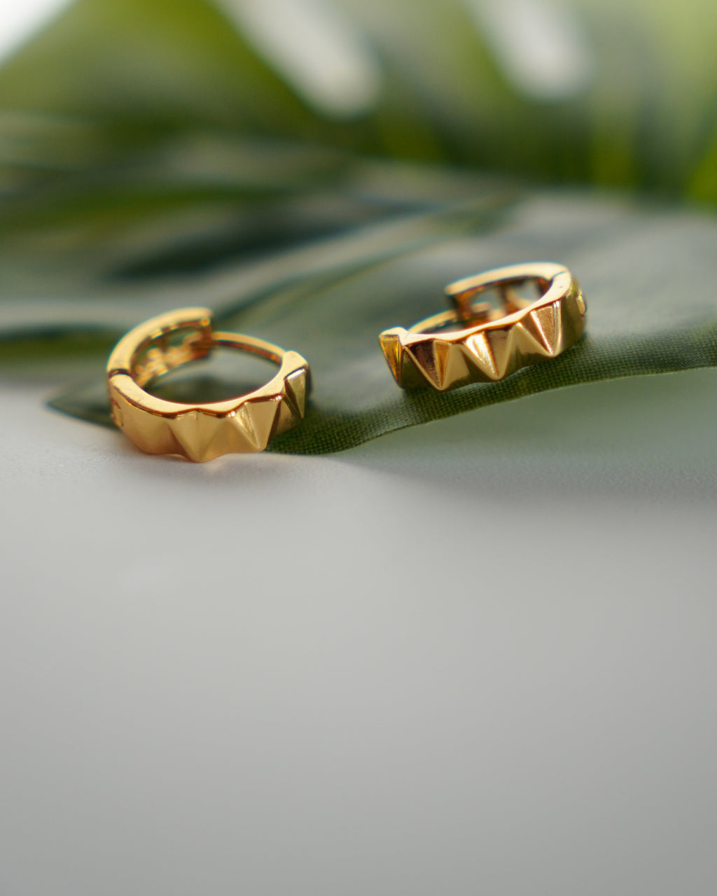 FLORA- Geometric Mini Hoop Earrings