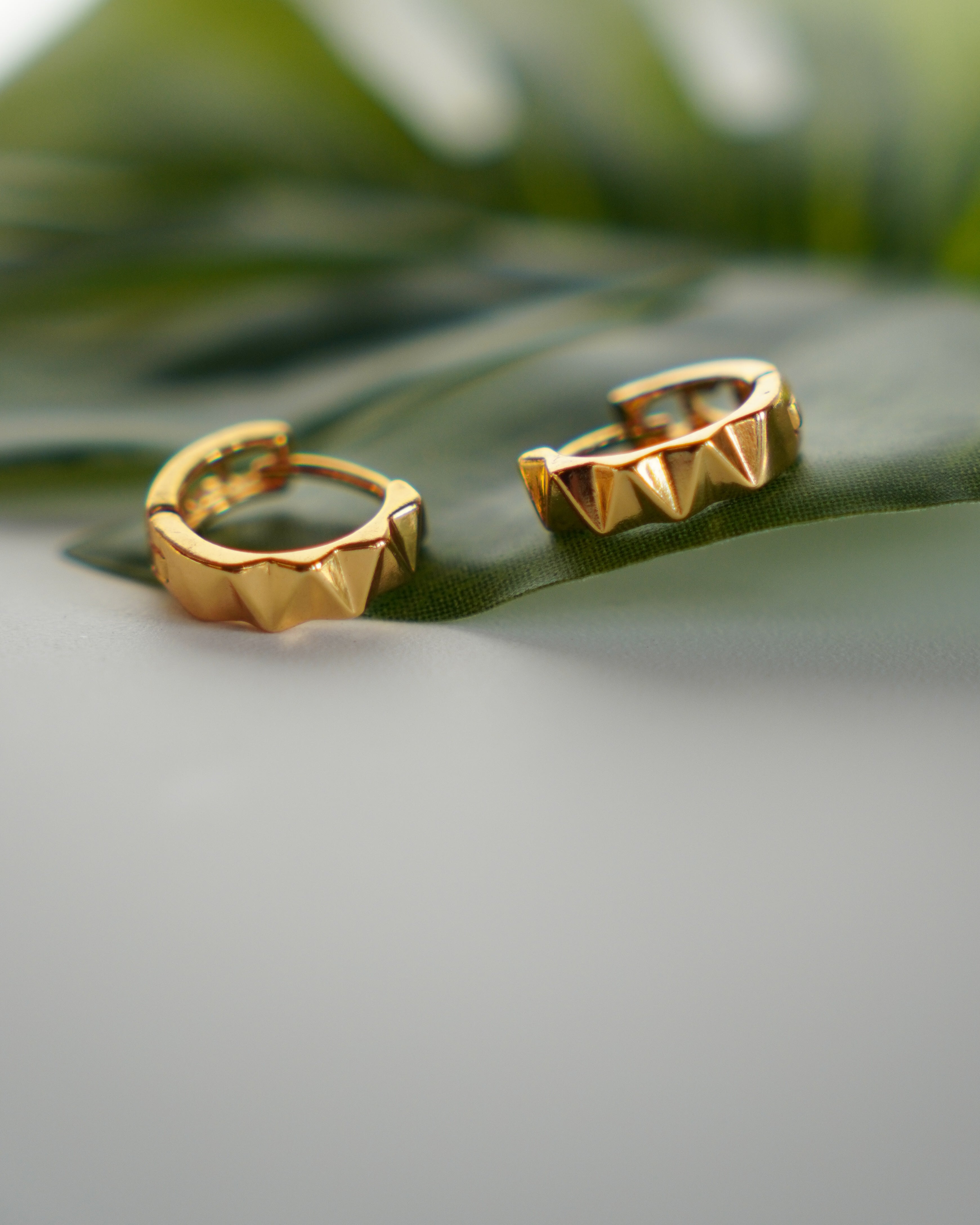 FLORA- Geometric Mini Hoop Earrings