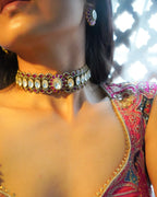 ZIKHIN- Maharani Splendor Elegant Choker Set