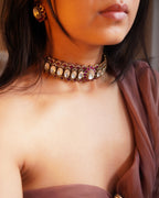 ZIKHIN- Maharani Splendor Elegant Choker Set