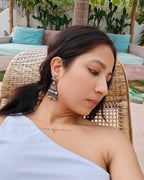 Anassa-Bird Motif Stone Earrings