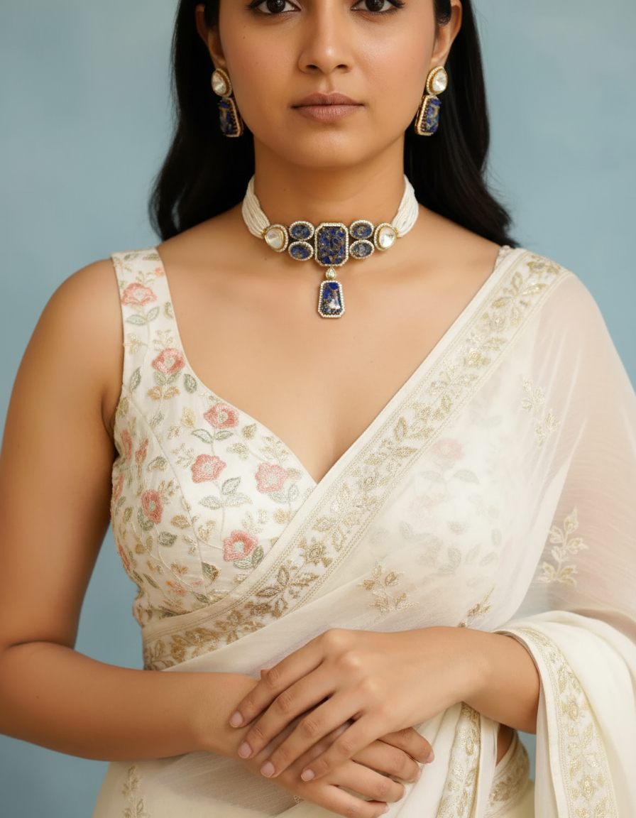 ZIKHIN- Royalty Necklace Choker Set