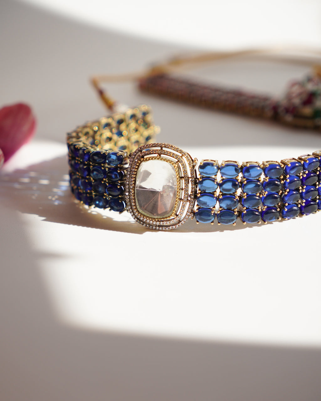 ZIKHIN- Elegant Diva Choker Necklace With Matching Earrings