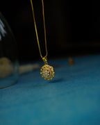 FLORA-AD Pendant Necklace & Stud Earrings Set