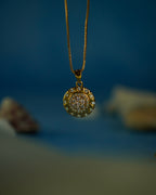 FLORA-AD Pendant Necklace & Stud Earrings Set