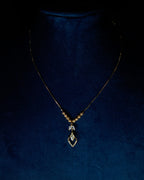 FLORA- Anti-Tarnish Gold Finish Crystal Drop Pendant Necklace | Water & Sweat Resistant