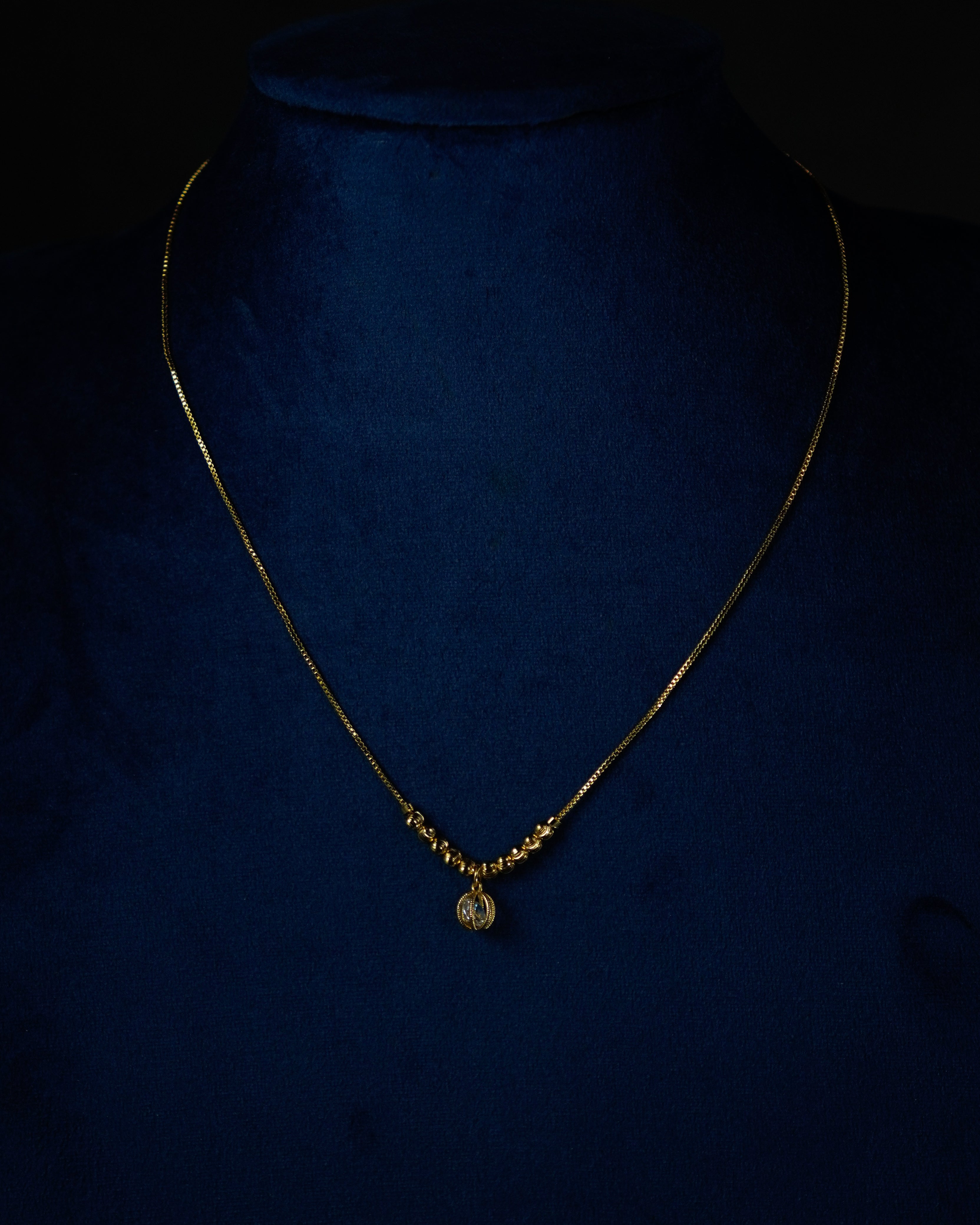 FLORA- American Diamond Pendant Necklace