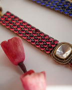 ZIKHIN- Elegant Diva Choker Necklace With Matching Earrings