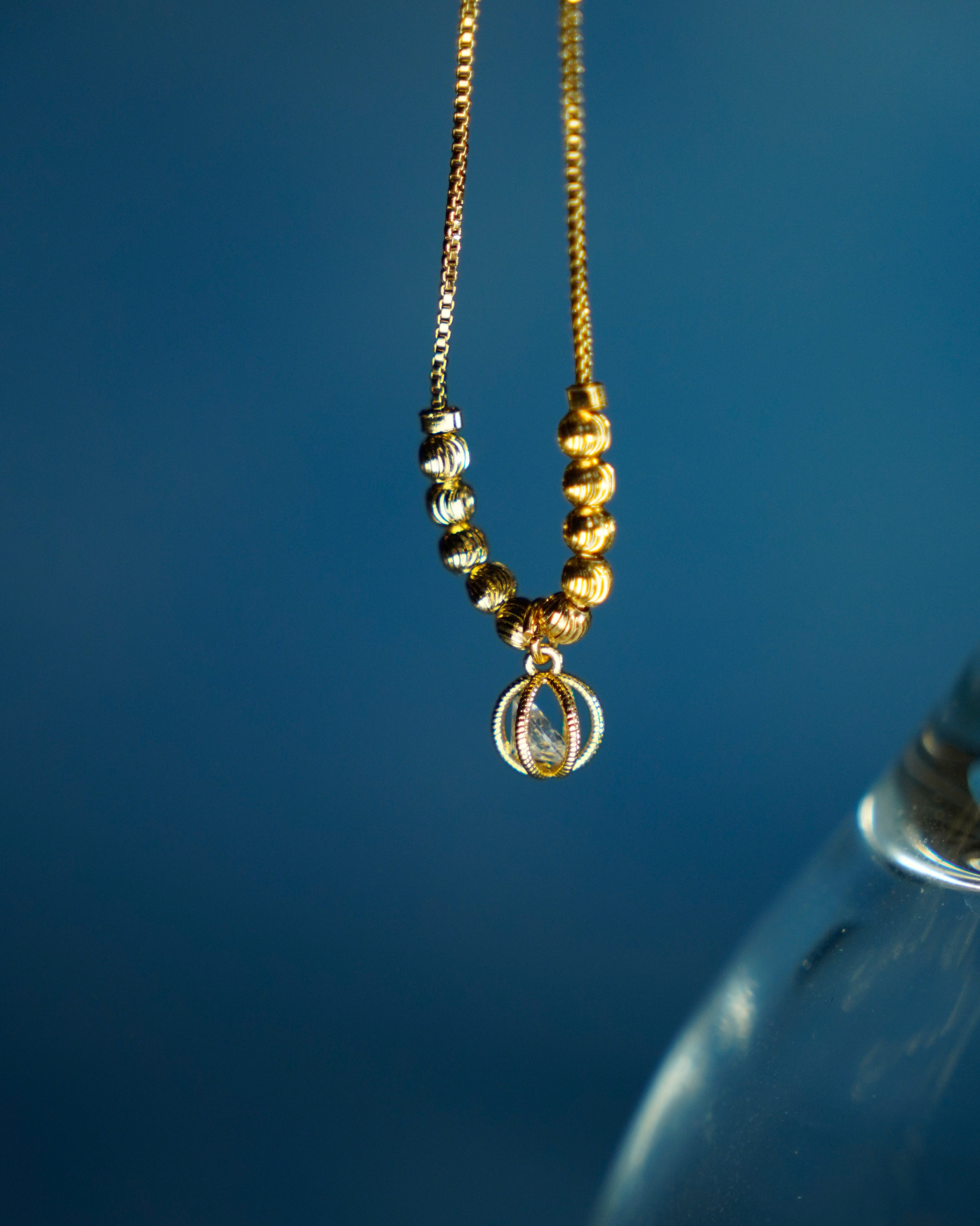 FLORA- American Diamond Pendant Necklace