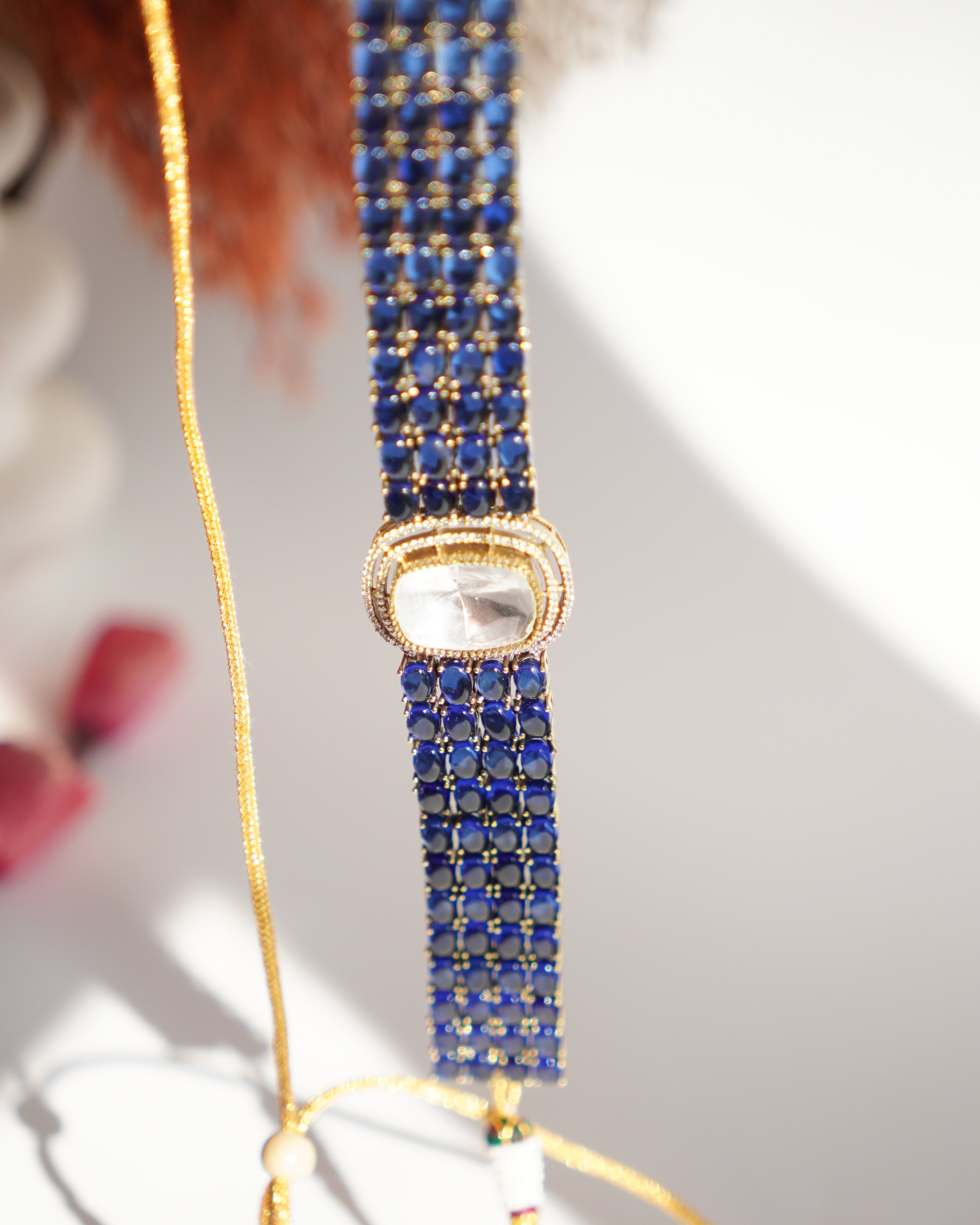 ZIKHIN- Elegant Diva Choker Necklace With Matching Earrings