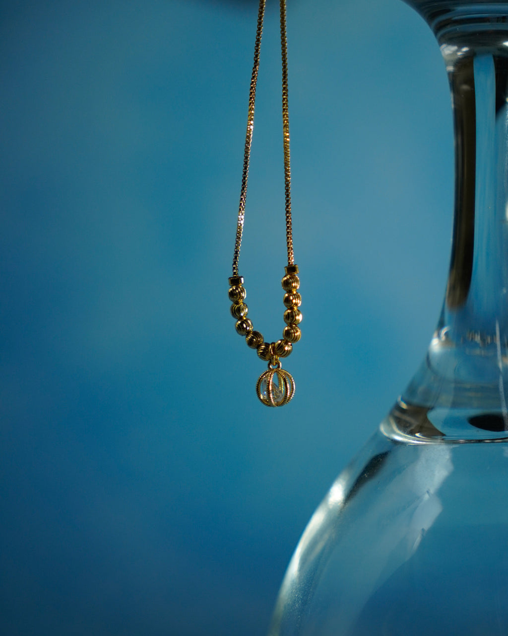 FLORA- American Diamond Pendant Necklace